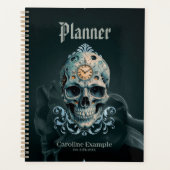 De schedel van de tijd: Romeinse cijfers Planner (Voorkant)