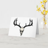 De Schedel van herten Kaart (Gele Bloem)