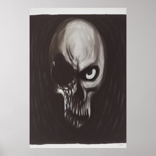 De schedel van het zuivere kwaad | AI Art Poster (Voorkant)