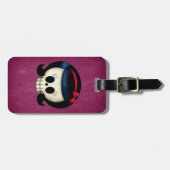 De schedel van Rockabilly Girl Bagagelabel (Voorkant horizontaal)