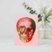 De Schedel van Valentijn Feestdagenkaart (Staand voorkant)