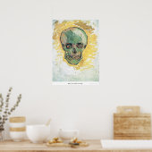 De schedel van Vincent van Gogh Poster (Keuken)