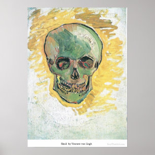 De schedel van Vincent van Gogh Poster