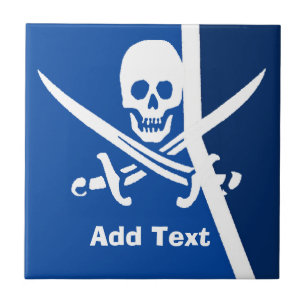 De schedel, zwaard Abstract, Nederlandse kijk, per Tegeltje