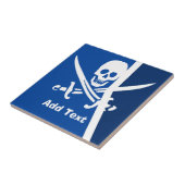 De schedel, zwaard Abstract, Nederlandse kijk, per Tegeltje (Zijkant)