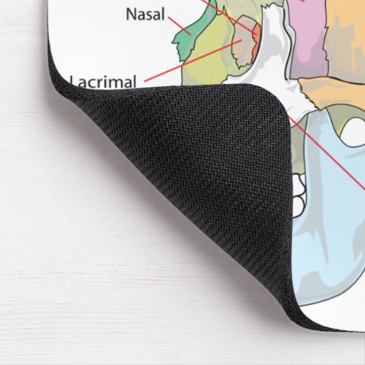 De schedelanatomie personaliseren muismat (Hoek)