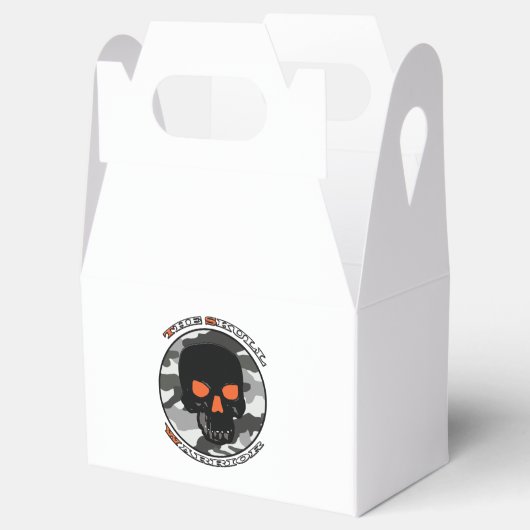 De schedelkrijger bedankdoosjes (Geopend)