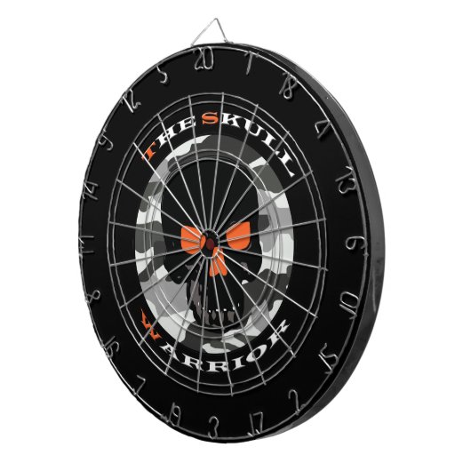 De schedelkrijger dartbord (Voorkant Rechts)