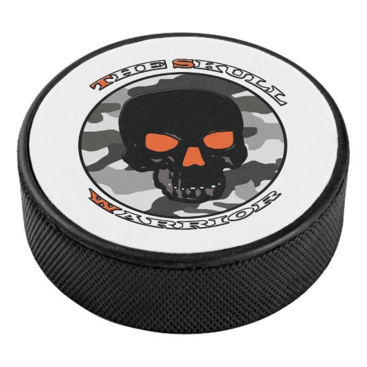 De schedelkrijger hockey puck (3/4)