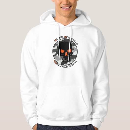 De schedelkrijger hoodie (Voorkant)