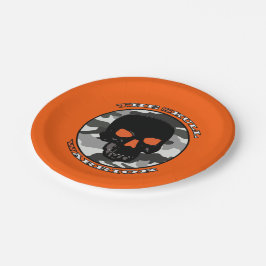 De schedelkrijger papieren bordje