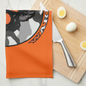 De schedelkrijger theedoek (Quarter Fold)