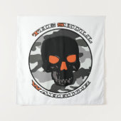 De schedelkrijger wandkleed (Voorkant)