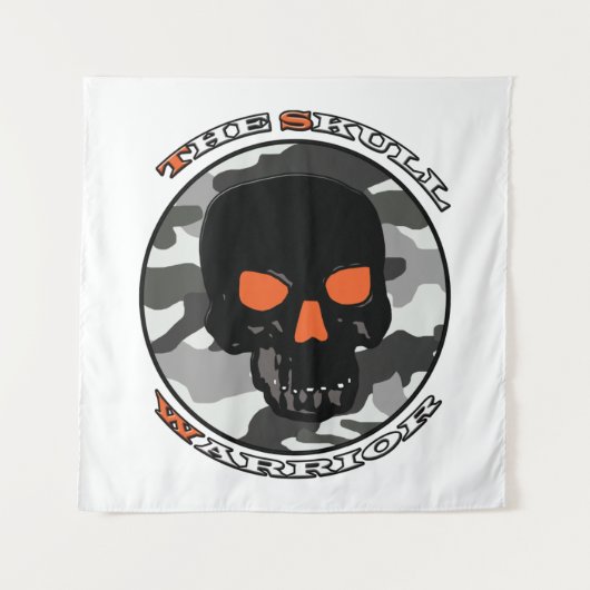 De schedelkrijger wandkleed (Voorkant)