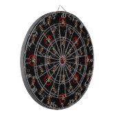 De Schedels van de piraat Dartbord (Voorkant Links)