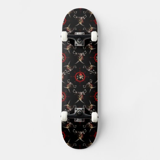 De Schedels van de piraat Persoonlijk Skateboard (Voorkant)