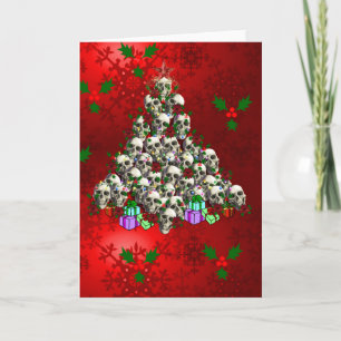 De schedels van Kerstmis Feestdagen Kaart