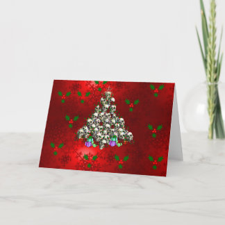 De schedels van Kerstmis Feestdagen Kaart