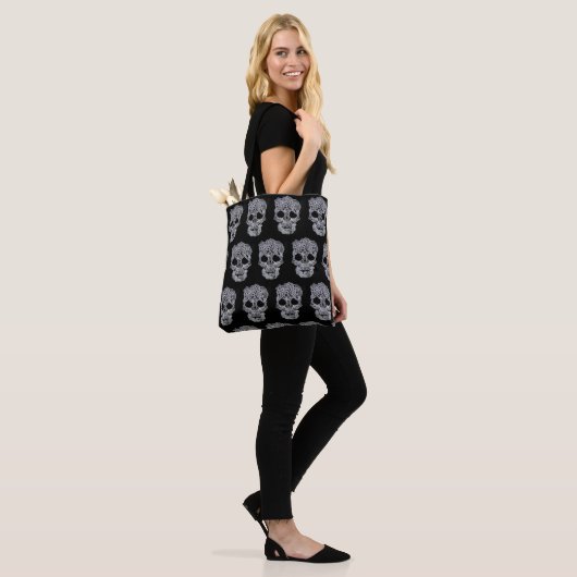 De schedelzak van de haken. tote bag (Op model)