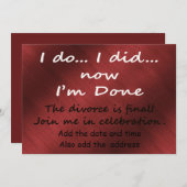 De scheiding is definitief kaart (Voorkant / Achterkant)