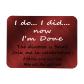 De scheiding is definitief magneet (Horizontaal)