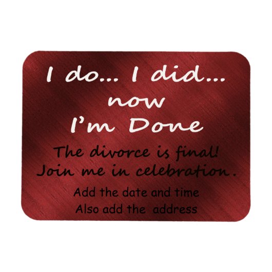 De scheiding is definitief magneet (Horizontaal)