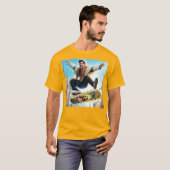 De scheiding van kerk en Schaats T-shirt (Voorkant volledig)