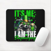 De schelmenstreken, grappige wasbeer st patricksda muismat (Met muis)