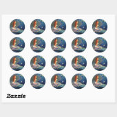 De schelpzeemeermin - Sticker (Vel)