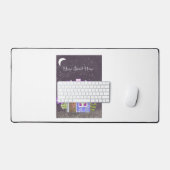 De schemeringstuin (Maarts viooltje & Indigo) Bureaumat (Keyboard & Muis)