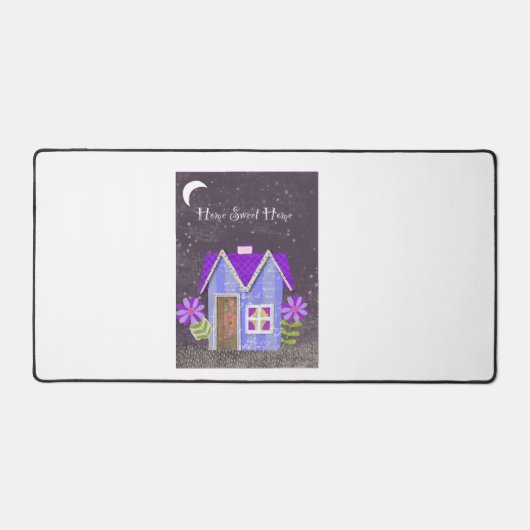 De schemeringstuin (Maarts viooltje & Indigo) Bureaumat (Voorkant)