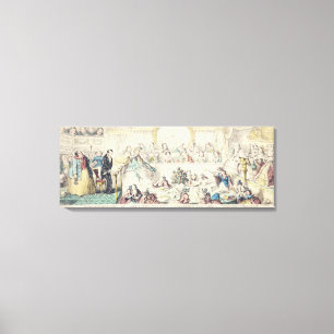 De schending van belofte - cartoon handgekleurde e canvas afdruk