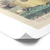 De schending van belofte - cartoon handgekleurde e poster (Hoek)