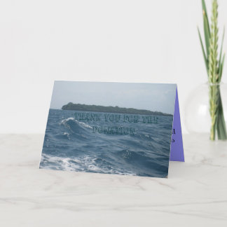 DE SCHENKING DANKT U KAARDT BEDANKKAART