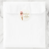 De Schep Bow Ijsje Baby Shower Bedankt Ronde Sticker (Tas)