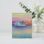 De Schepen van de cruise bieden een Luxurieuze en  Feestdagenkaart (Staand voorkant)