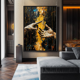 De schepping van Adam – Bold Rethink Poster