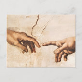 De Schepping van Adam Briefkaart (Voorkant)