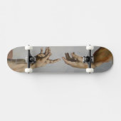 "De schepping van Adam" door Leonardo da Vinci Skateboard (Horizontaal)