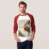 De Schepping van Adam door Michelangelo T-shirt (Voorkant volledig)
