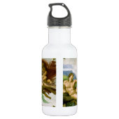 De Schepping van Adam door Michelangelo Waterfles (Achterkant)