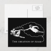 De schepping van Adam (god) Briefkaart (Voorkant / Achterkant)