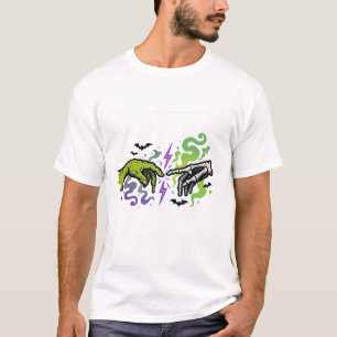 De schepping van Adam - Halloween Cartoon Parodie T-shirt