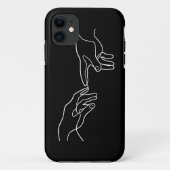 De schepping van Adam handen, Michelangelo Case-Mate iPhone Case (Achterkant)