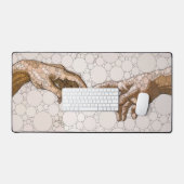 De Schepping van Adam, Handen van Na Michelangelo Bureaumat (Keyboard & Muis)