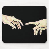De schepping van Adam Hands Muismat (Voorkant)