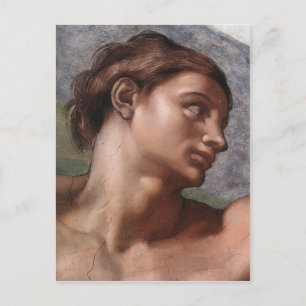De schepping van Adam in detail door Michelangelo Briefkaart
