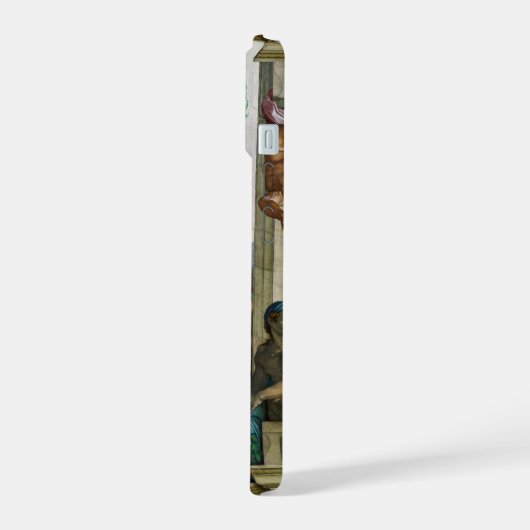 De schepping van Adam | Michelangelo | iPhone 15 Case (Linkerkant)