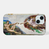 De schepping van Adam | Michelangelo | iPhone 15 Case (Achterkant horizontaal)