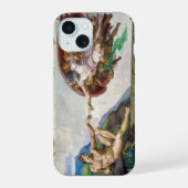De schepping van Adam | Michelangelo | iPhone 15 Case (Achterkant)